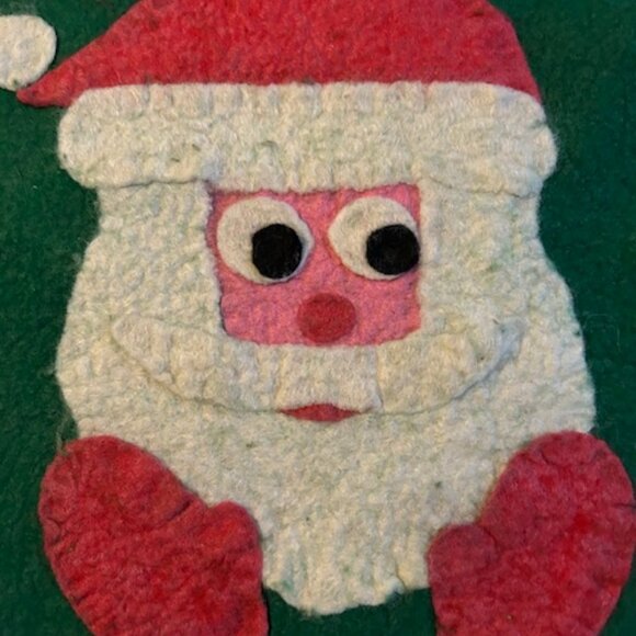 Vintage Christmas Santa Toilet Seat Cover - Picture 3 of 5